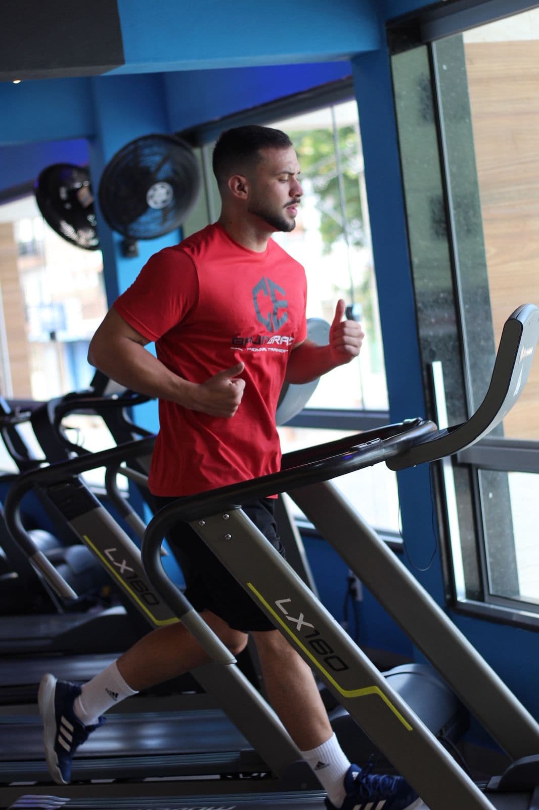 Carlos Eduardo Baumgratz treinando